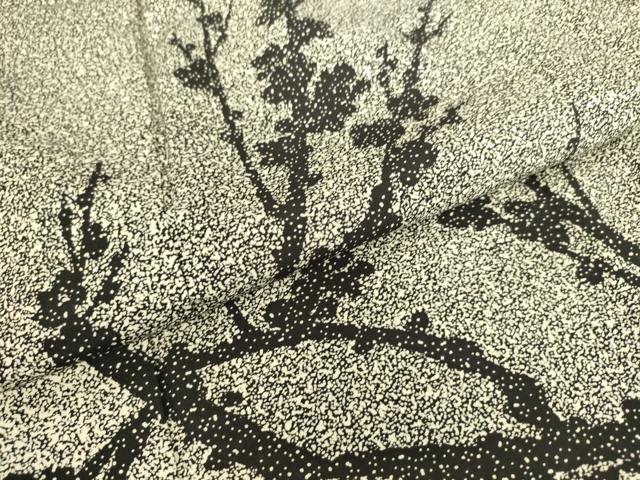 平和屋着物▽二代目 川村久太郎　訪問着　単衣　枝花文　たたき染め　やまと誂製　正絹　逸品　未使用　DAAS0596az