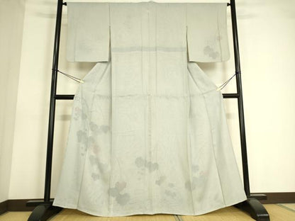 平和屋着物▽訪問着 無双 紗袷 紗×紗 蔦の葉文 正絹 逸品 DAAS0597az