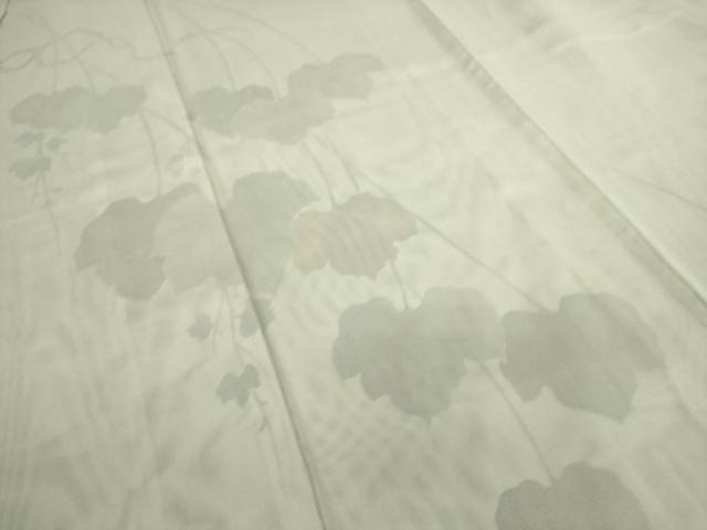 平和屋着物▽訪問着 無双 紗袷 紗×紗 蔦の葉文 正絹 逸品 DAAS0597az
