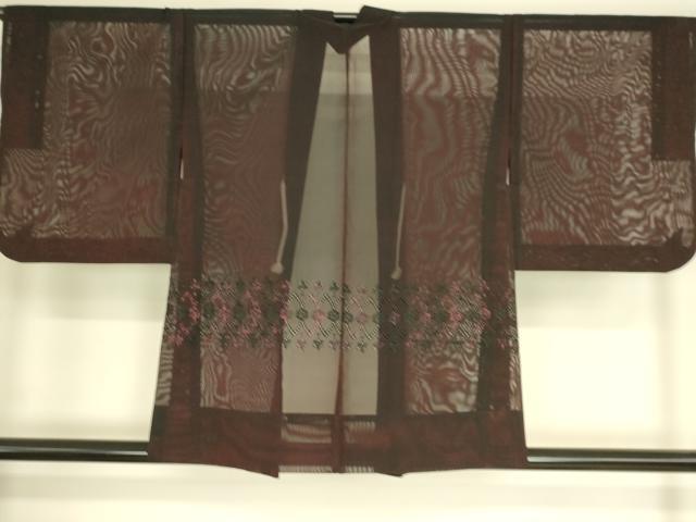平和屋着物▽羽織 スリーシーズン 春夏秋 塵除け 紗 舞花文 正絹 逸品 DAAS0599az