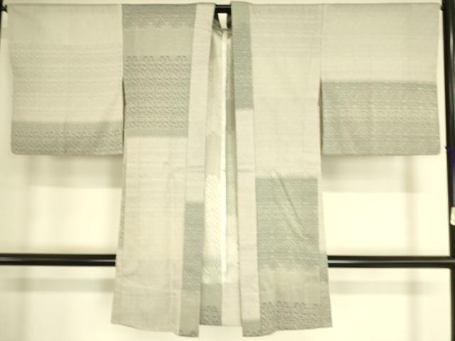 平和屋着物▽長羽織 スリーシーズン 春夏秋 塵除け 花唐草文 正絹 逸品 DAAS0601az