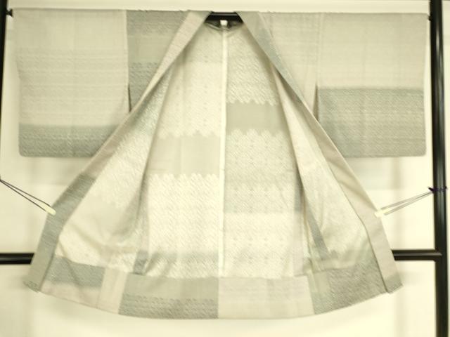 平和屋着物▽長羽織 スリーシーズン 春夏秋 塵除け 花唐草文 正絹 逸品 DAAS0601az