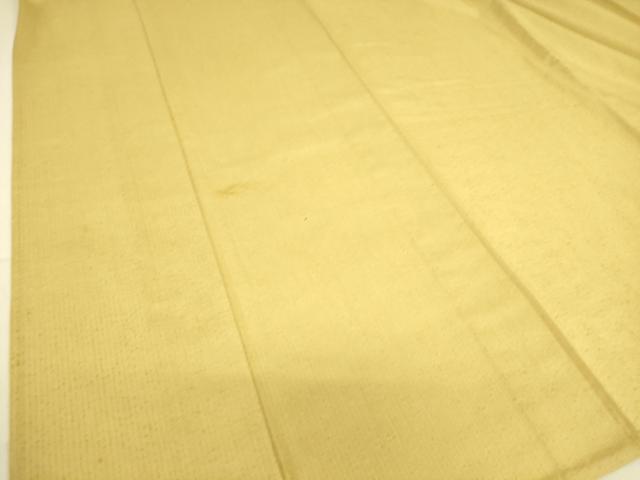 平和屋着物▽上質な紬 単衣 芥子色 正絹 逸品 DAAS0710az