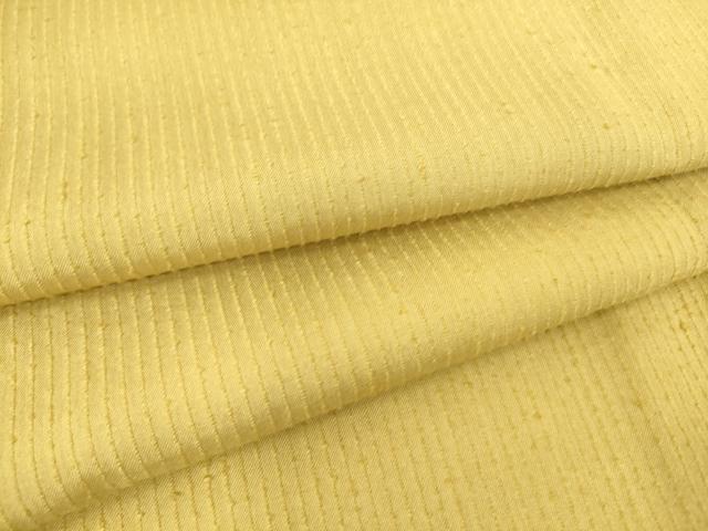 平和屋着物▽上質な紬 単衣 芥子色 正絹 逸品 DAAS0710az