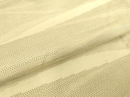 平和屋着物▽上質な紬　単衣　霞文　正絹　逸品　DAAS0721az