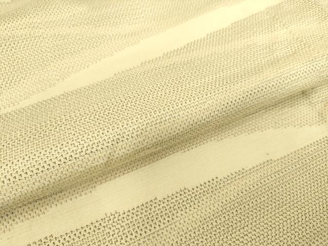 平和屋着物▽上質な紬　単衣　霞文　正絹　逸品　DAAS0721az
