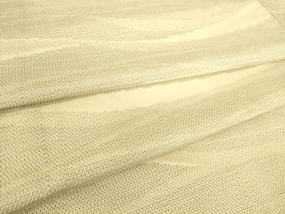 平和屋着物▽上質な紬　単衣　霞文　正絹　逸品　DAAS0721az