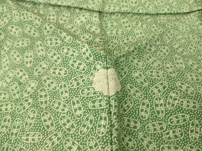 平和屋着物▽江戸小紋 江州文人 単衣 鷹の羽 正絹 逸品 DAAS0734az