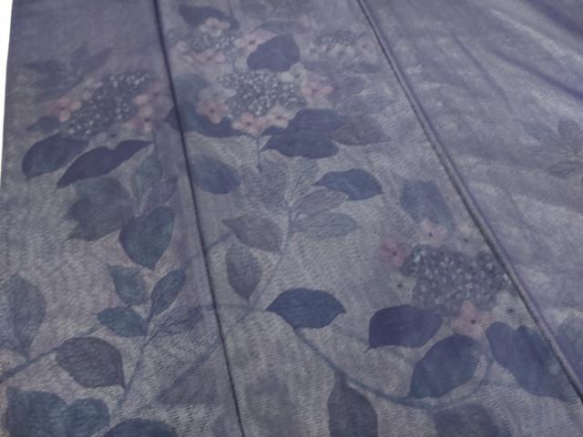 平和屋着物▽訪問着 無双 紗袷 紗×絽 草花文 正絹 逸品 DAAS0748az