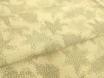 平和屋着物▽本塩沢 単衣 舞葉文 正絹 逸品 DAAS0749az