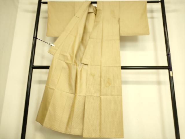 平和屋着物▽山下八百子 本場黄八丈 単衣 市松綾織 正絹 逸品 DAAS0759az