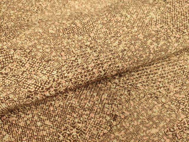平和屋着物▽上質な小紋 単衣 霞取り花文 正絹 逸品 DAAS0760az
