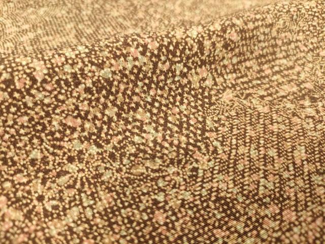 平和屋着物▽上質な小紋 単衣 霞取り花文 正絹 逸品 DAAS0760az