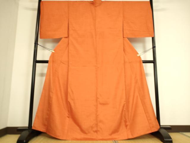 平和屋着物▽上質な紬 単衣 霞文 上代41万円 反端付き 正絹 逸品 未使用 DAAS0776az