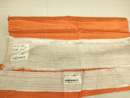 平和屋着物▽上質な紬 単衣 霞文 上代41万円 反端付き 正絹 逸品 未使用 DAAS0776az
