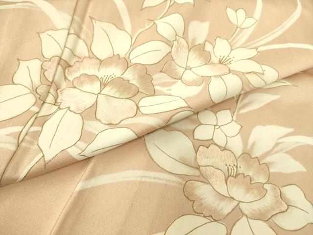 平和屋着物▽訪問着 単衣 刺繍 草花文 金彩 正絹 逸品 DAAS0782az