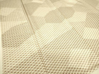 平和屋着物▽上質な小紋 単衣 麻の葉文 正絹 逸品 DAAS0784az
