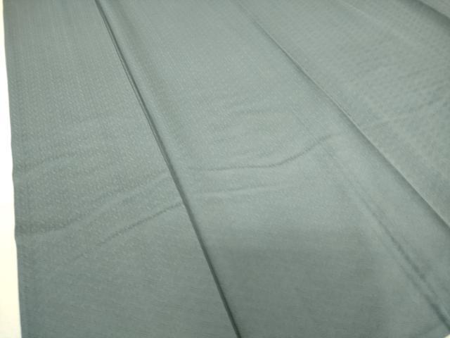 平和屋着物▽上質な色無地 単衣 紗綾型地紋 御召御納戸色 正絹 逸品 DAAS0787az