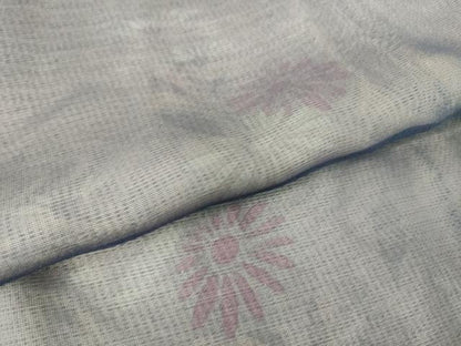平和屋着物▽訪問着 無双 紗袷 紗×絽 草花文 正絹 逸品 DAAS0790az
