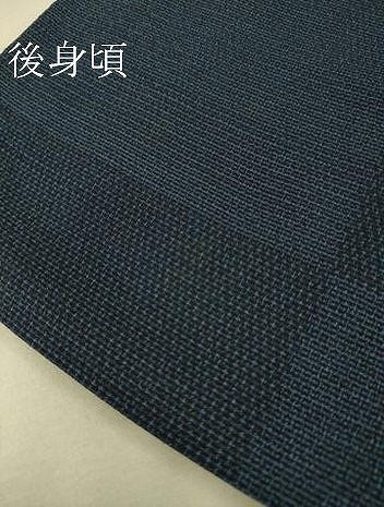 平和屋着物▽本塩沢 単衣 市松文 正絹 逸品 DAAS0793az