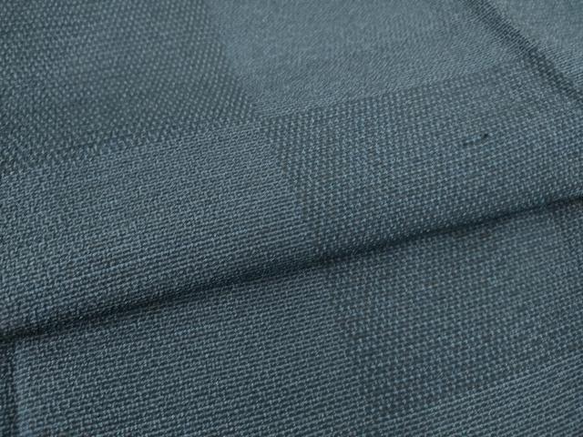 平和屋着物▽本塩沢 単衣 市松文 正絹 逸品 DAAS0793az