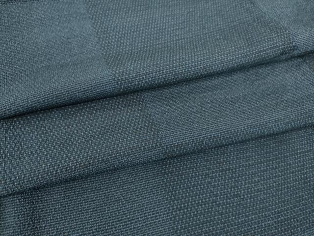 平和屋着物▽本塩沢 単衣 市松文 正絹 逸品 DAAS0793az