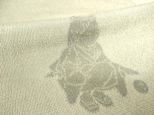 平和屋着物▽本塩沢 訪問着 単衣 やまだ織 童子 正絹 逸品 DAAS0801az
