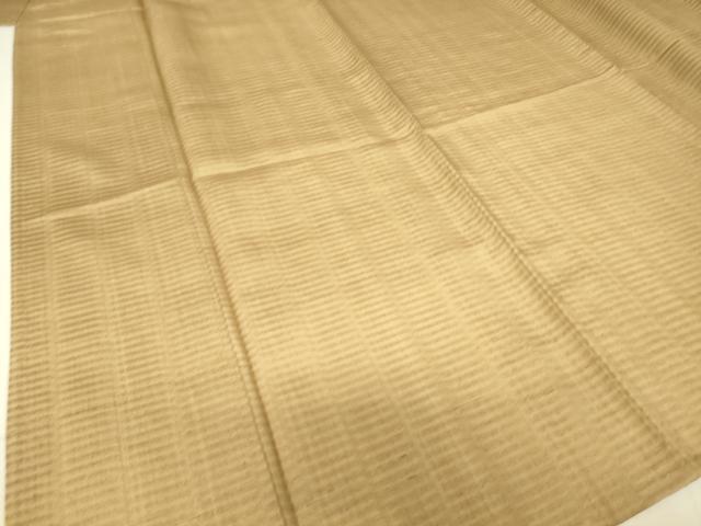 平和屋着物▽上質な紬 単衣 縞 正絹 逸品 未使用 DAAS0802az