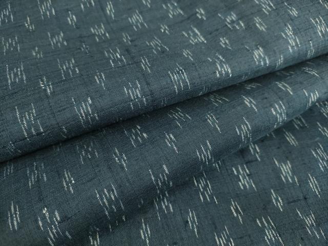 平和屋着物▽上質な紬 単衣 絣文 正絹 逸品 DAAS0903az