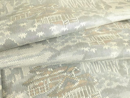 平和屋着物▽上質な紬 単衣 風景樹林文 正絹 逸品 DAAS0912az