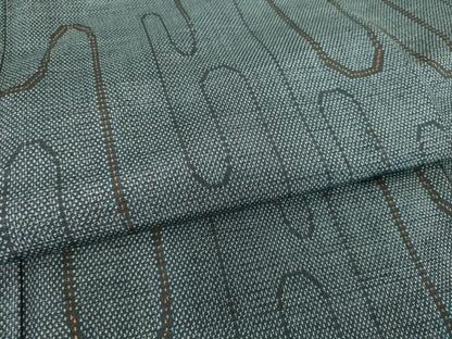 平和屋着物▽上質な紬 単衣 変わり縞 正絹 逸品 DAAS0916az