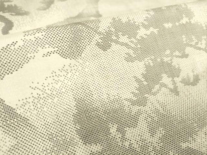平和屋着物▽本場大島紬 白大島 9マルキ 単衣 樹林文 正絹 逸品 DAAS0933az