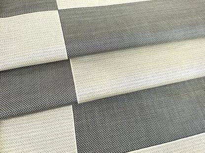 平和屋着物▽本場大島紬 単衣 市松文 200亀甲 正絹 逸品 DAAS0942az