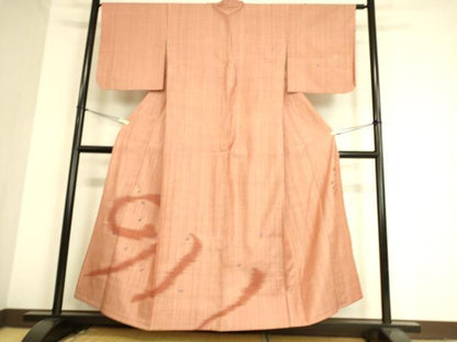平和屋着物▽訪問着 単衣 紬地 作家物 飛鳥文 正絹 逸品 DAAS0944az