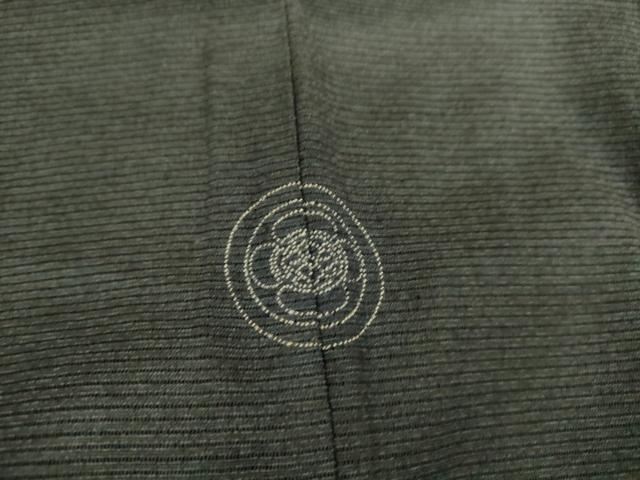 平和屋着物▽男性 長羽織 スリーシーズン 春夏秋 塵除け 絽 黒色 正絹 逸品 DAAS0964az