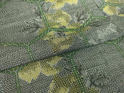 平和屋着物▽上質な紬 単衣 亀甲花文 正絹 DAAS0972az
