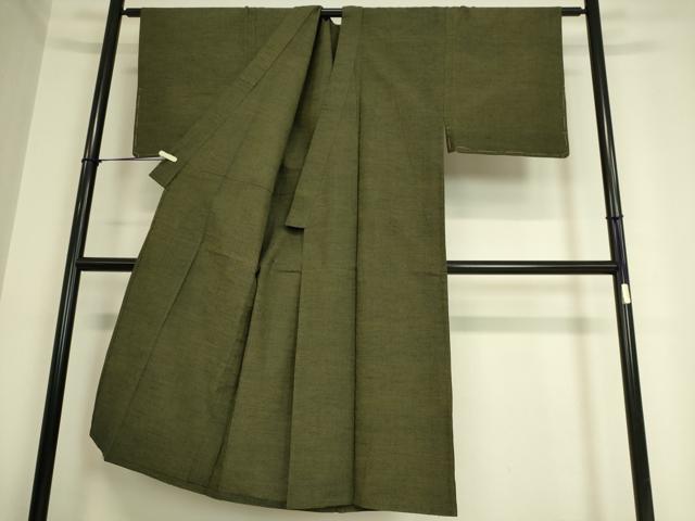 平和屋着物▽男性 紬 単衣 霞文 正絹 逸品 DAAS0973az