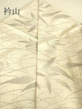 平和屋着物▽本場大島紬 白大島 単衣 草葉文 さが美扱い 正絹 逸品 DAAS0979az