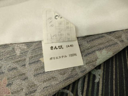平和屋着物▽小紋 単衣 花唐草文 さんび謹製 洗える着物 DAAS0991az