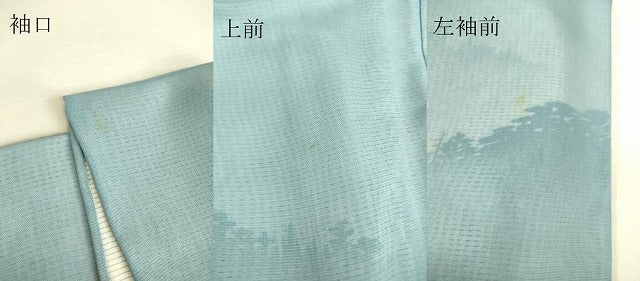 平和屋着物▽訪問着 無双 紗袷 紗×絽 飛鳥樹林文 さが美扱い 正絹 逸品 DAAS0996az