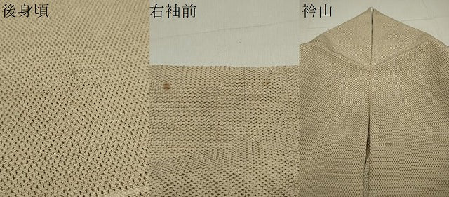 平和屋着物▽本塩沢 訪問着 単衣 横段草花文 正絹 逸品 DAAS1503ud