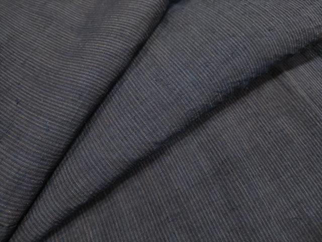 平和屋着物▽上質な紬 単衣 縞 正絹 逸品 DAAS1797ud