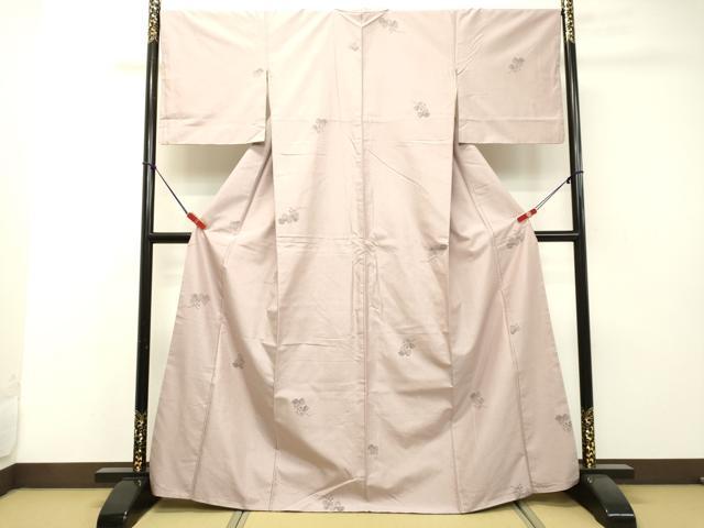 平和屋着物●上質な紬 葡萄蔦の葉文 さが美扱い 正絹 逸品 DAAS2005tw