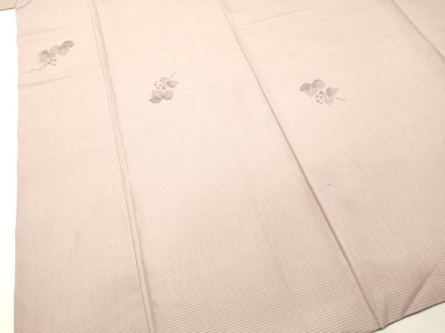 平和屋着物●上質な紬 葡萄蔦の葉文 さが美扱い 正絹 逸品 DAAS2005tw