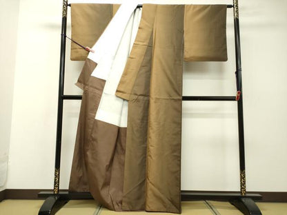 平和屋着物●上質な紬 間道 暈し染め 正絹 逸品 DAAS2012tw