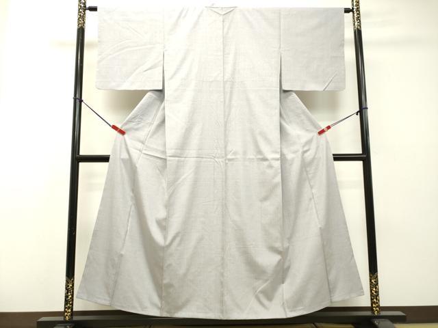 平和屋着物●結城紬　暁鼠色　正絹　逸品　DAAS2021tw