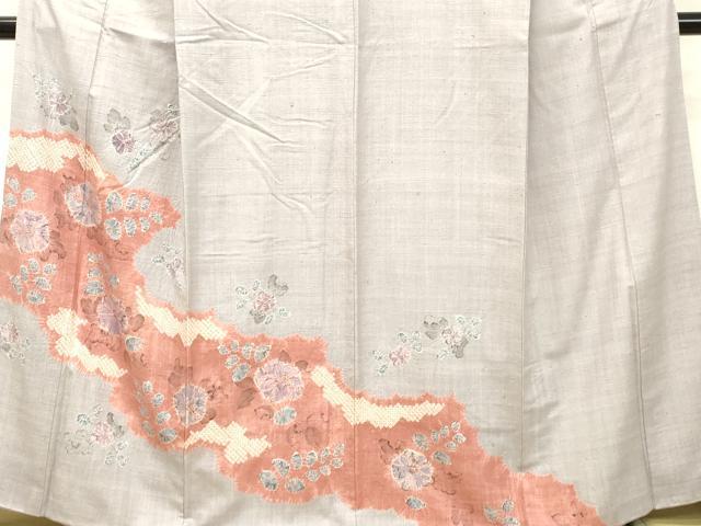 平和屋着物●訪問着 紬地 絞り 辻が花 正絹 逸品 DAAS2022tw