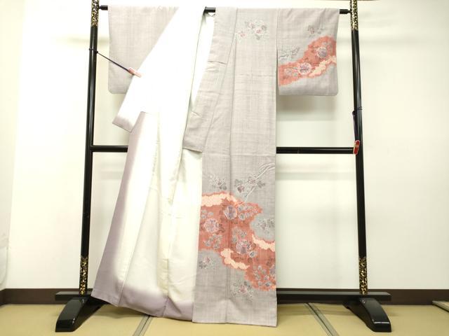 平和屋着物●訪問着 紬地 絞り 辻が花 正絹 逸品 DAAS2022tw