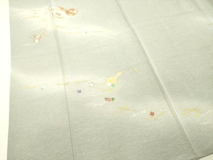 平和屋着物●訪問着 駒刺繍 瓢箪 ひょうたん 吹き寄せ花文 暈し染め 金彩 正絹 逸品 DAAS2026tw