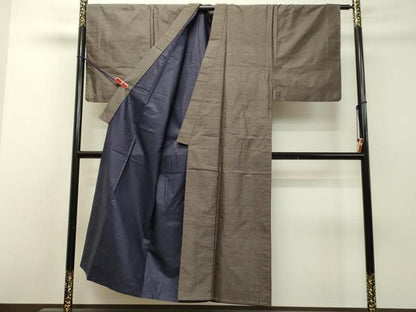 平和屋着物●男性 本場大島紬 アンサンブル 長羽織 80亀甲 総詰め 正絹 逸品 未使用 DAAS2028tw